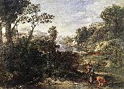 Nicolas Poussin Landscape with Diogenes oil painting on canvas